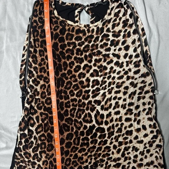 ZARA Leopard Print Women's Zipper Detail Shirt - Picture 6 of 9